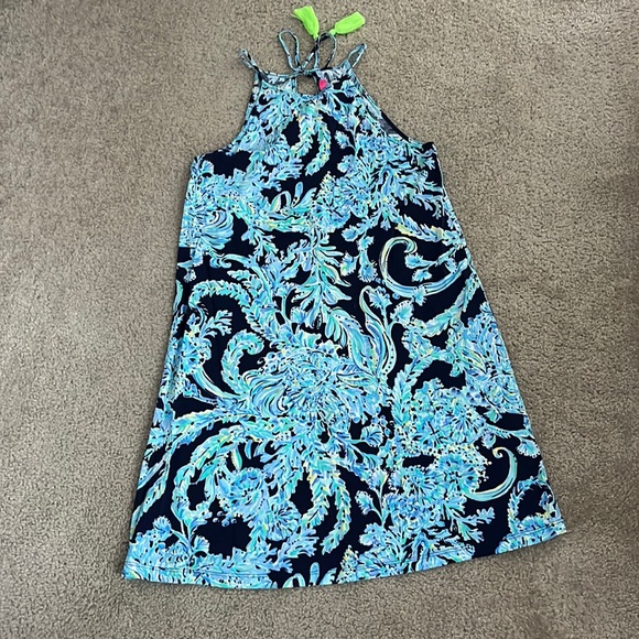 Lilly Pulitzer Margot swing dress in high tide scuba doo - Picture 2 of 4